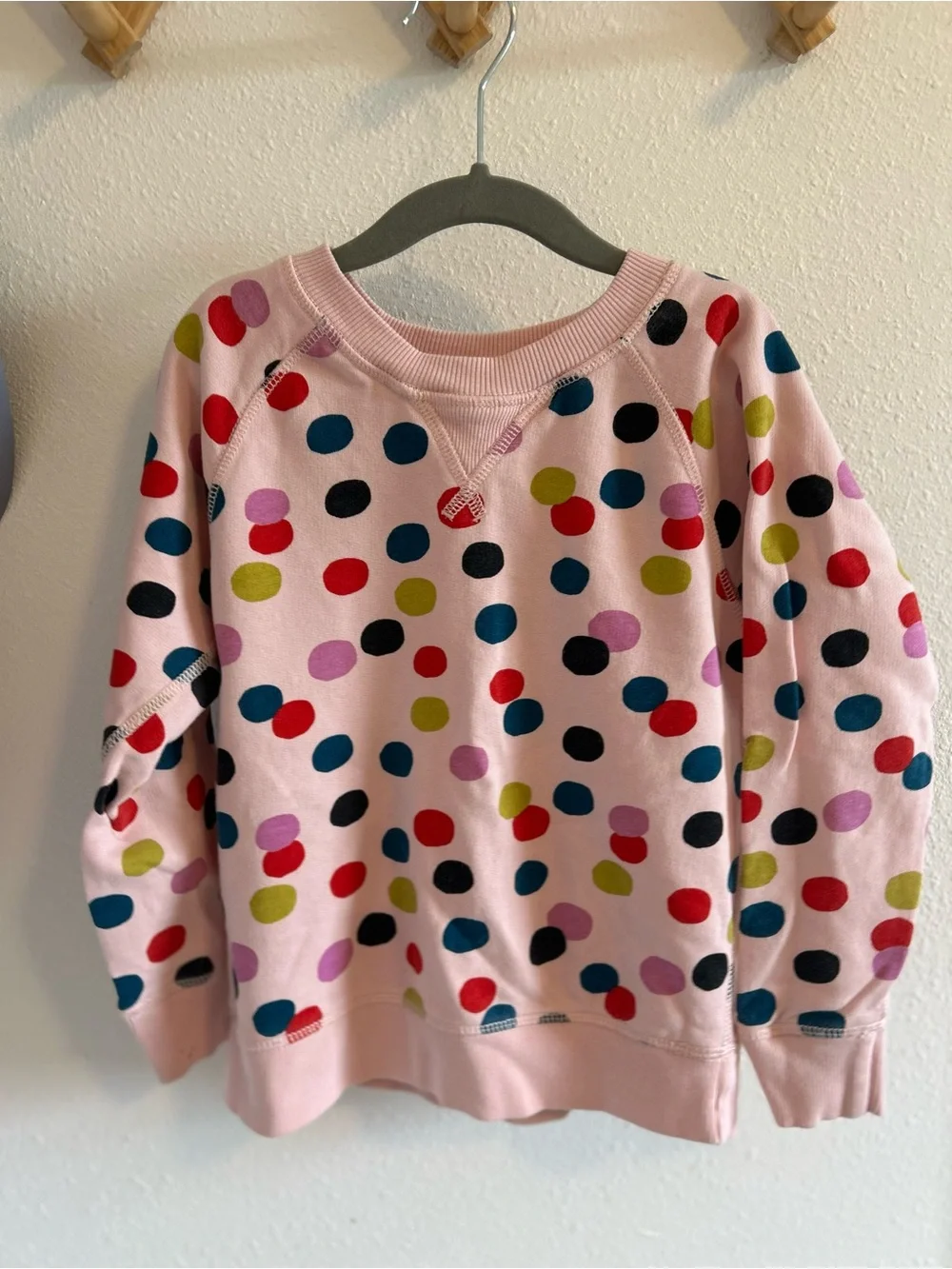 Hanna Andersson Light Pink Set with Multicolor Dots